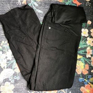 Loft Maternity Black Skinny Jeans, Size 8